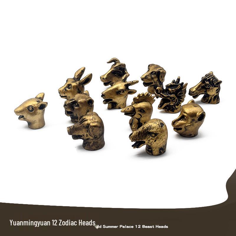 Antique Terracotta Army Archaeological Bronze Excavation Toy: Children's Educational Animal Head Model