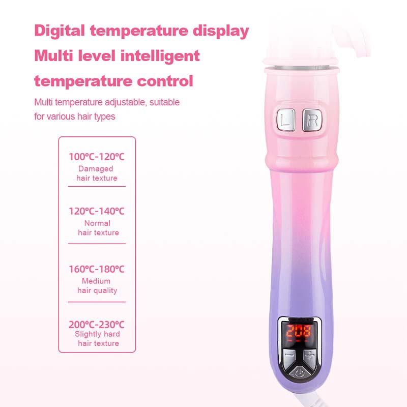 Fully Automatic Rotating Electric Curling Rod Automatic Curling Machine Hair Big Wave Curling Hair Beauty