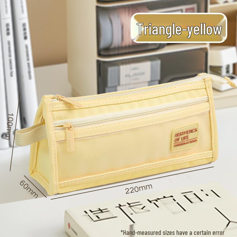 Large Capacity Stylish Pencil Case for Girls - Simple Design and High-Value