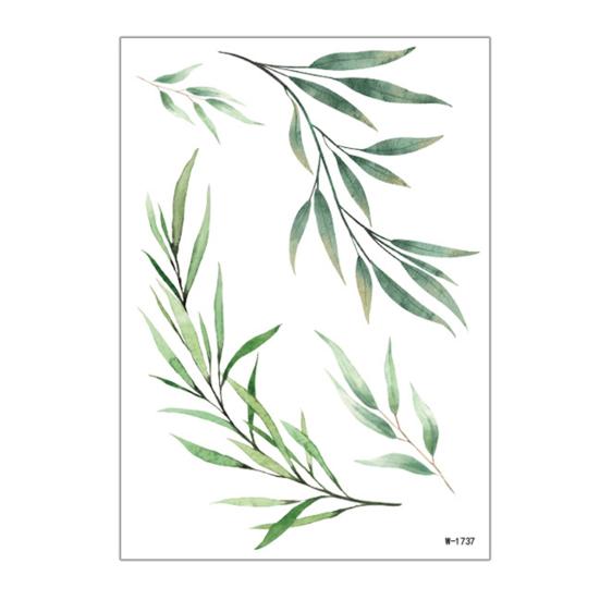 Nostalgie Fake Vine Tattoos, Waterproof Leaf Temporary Stickers, Green Plant Ivy Body Art for Women Girls, Boho Festival Decor