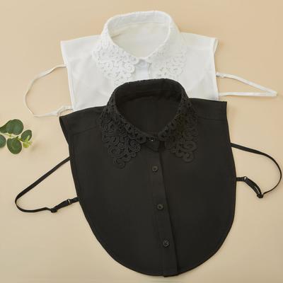 Oriole Hongyuan Retro Water-Soluble Flower Vein Versatile Shirt Fake Collar Women'S Hot Sale