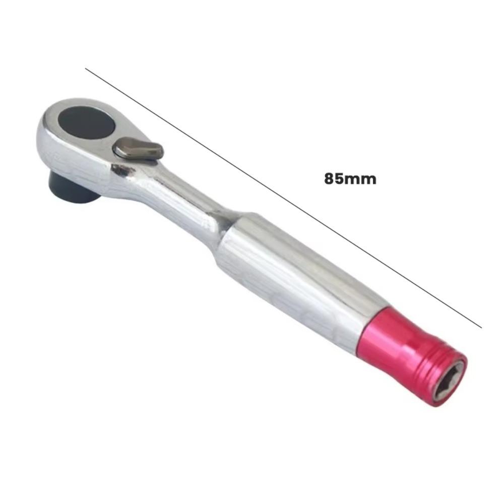 

CR-V 1/4 Socket Wrench 85mm/100mm Spanner Torque Ratchet Wrench Vehicle Bicycle Bike 85mm