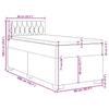 Box Spring Bed with Mattress Dark Green 90 x 200 cm Velvet