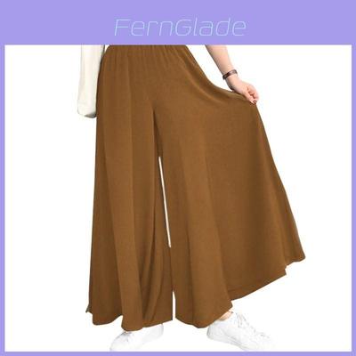 Wide Leg Summer Pants For Women With Ice Silk Fabric Comfortable Casual Trousers