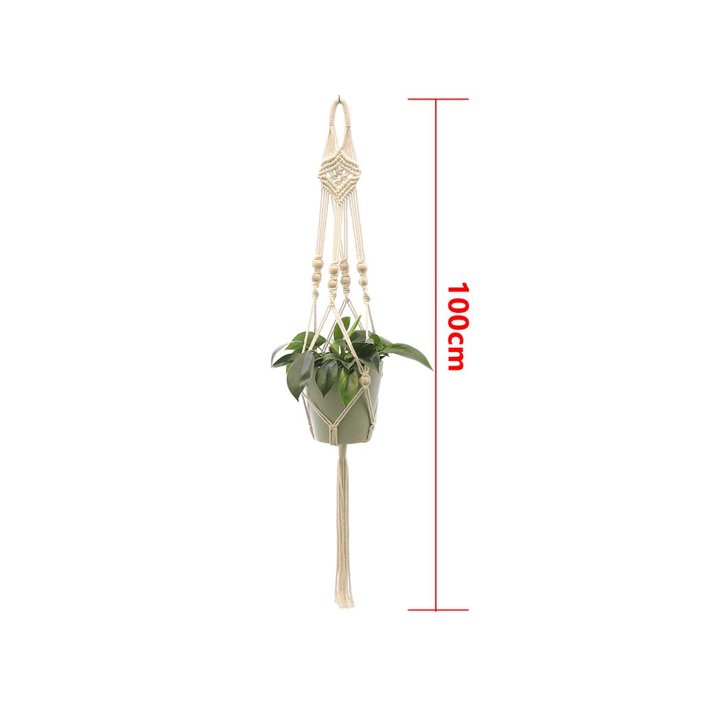 Hanging Plant Handmade Macrame Plant Hanger Flower Pot Planter Hanger Wall Decor Courtyard Garden Hanging Planter Hanging Basket