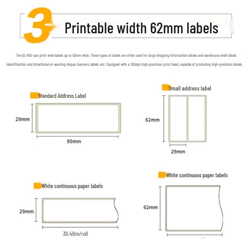 Brother QL-800 Dual-Color Thermal Label Printer