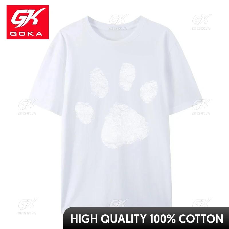 Dog Lovers Shirt Women Unisex Paw Print Dog Mom TShirt Cotton Tops T Shirt Fashionable Unisex Top TShirts Normal Clothing