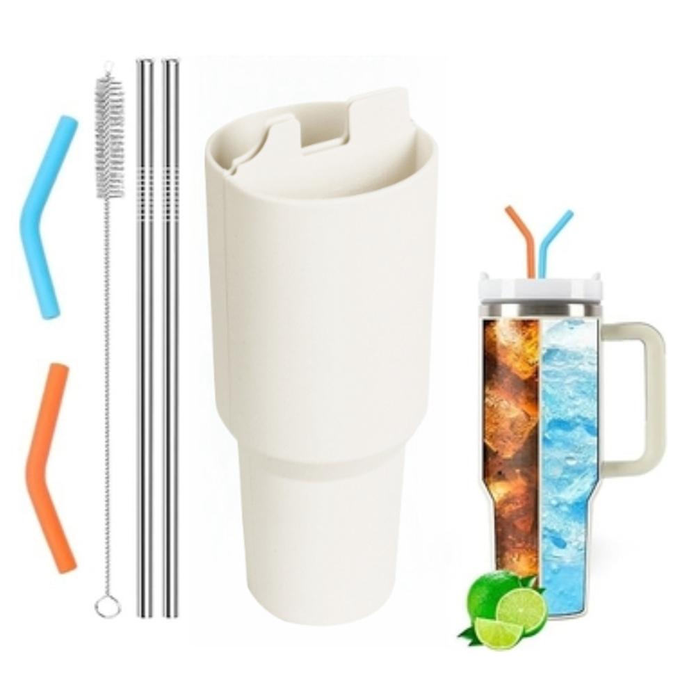 M-Modern-Silicone 2-In-1 Cup For Cup 40 Oz For Cup Accessories,Double Drinks Bag For Cups Dispense