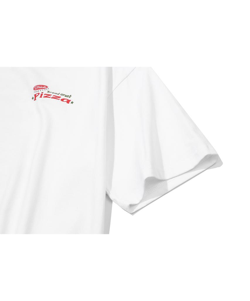 CPGN STUDIO Tomato Pizza Short Sleeve T-Shirt White