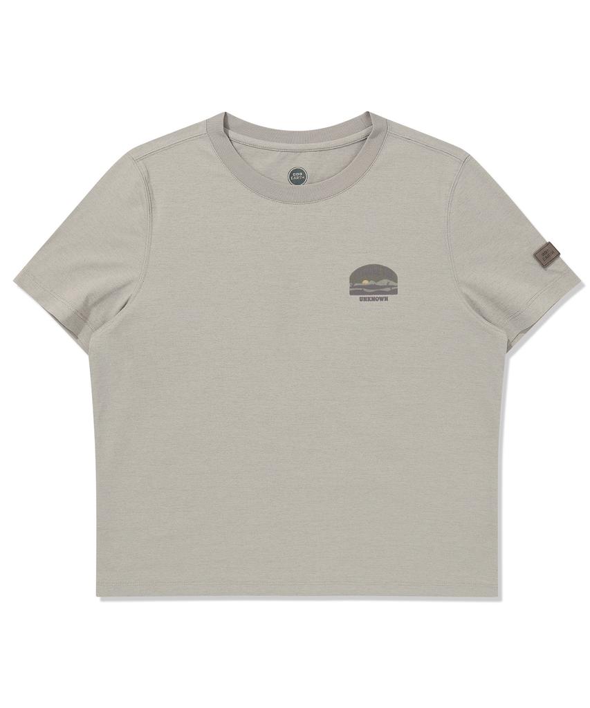 BBC EARTH Women'S Desert Policott T-Shirt Light Ash Grey