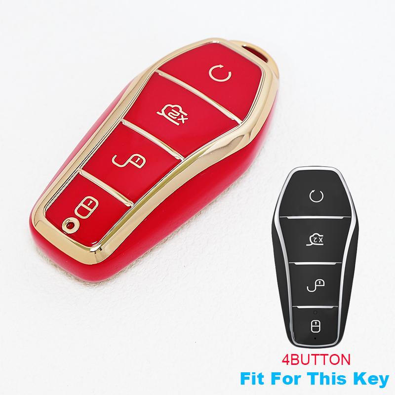 For Byd Song Pro Max Yuan Dolphin E2 Han Ev Tang Dm Qin Plus Car Key Cover Case Holder Shell Protector Auto Keyless Accessories