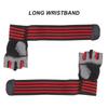 Half Finger   Cycling Protective Gloves AntiSlip Brthable   Gloves(Red )