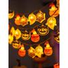 Halloween Outdoor LED Ghost and Pumpkin String Lights for Festive Decoration