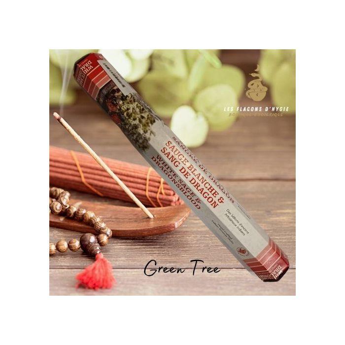Bougeoir - Photophore - Bougie - Senteur &gt; Encens - Encens Green tree White Sage &amp; Dragons blood - - Green Tree