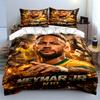 Neymar JR N10 Pościel Piłkarska Pościel (1 poszewka na kołdrę, 2 poszewki na poduszki, kołdra nie jest dołączona)