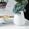 1 Pcs New European Style Plastic Vase Flower Arrangement Hydroponic Plant Porcelain Home Nordic Decoration Living Room Decor