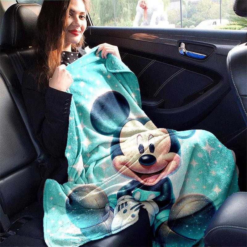 1pc Mickey Printing Blanket - Soft, All-Season Throw for Living Room, Bedroom,Personalized Gift with Adorable Cartoon Design