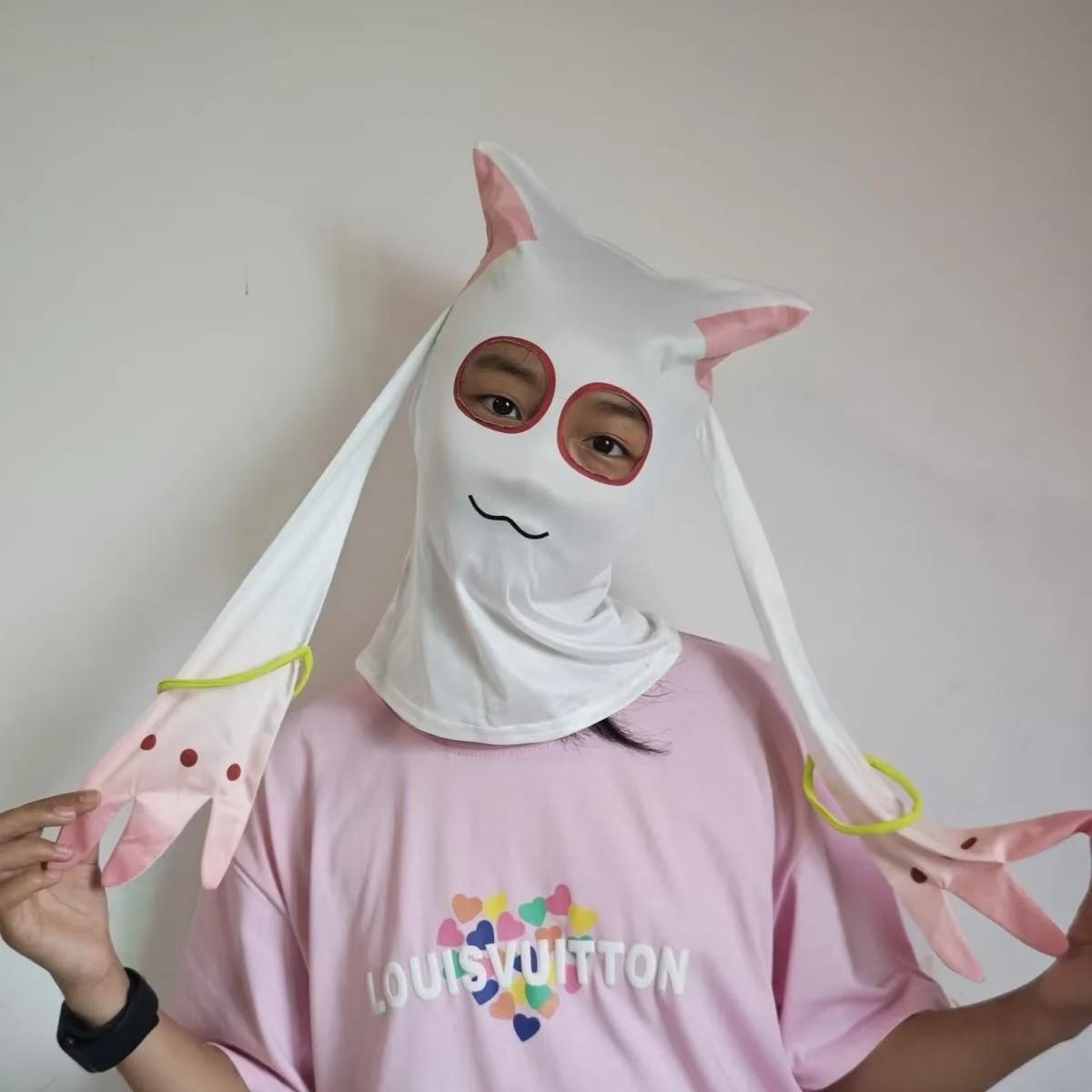 

New Hatsune Miku kidnapper hood game two-dimensional hat cosplay community mask miku mask one size