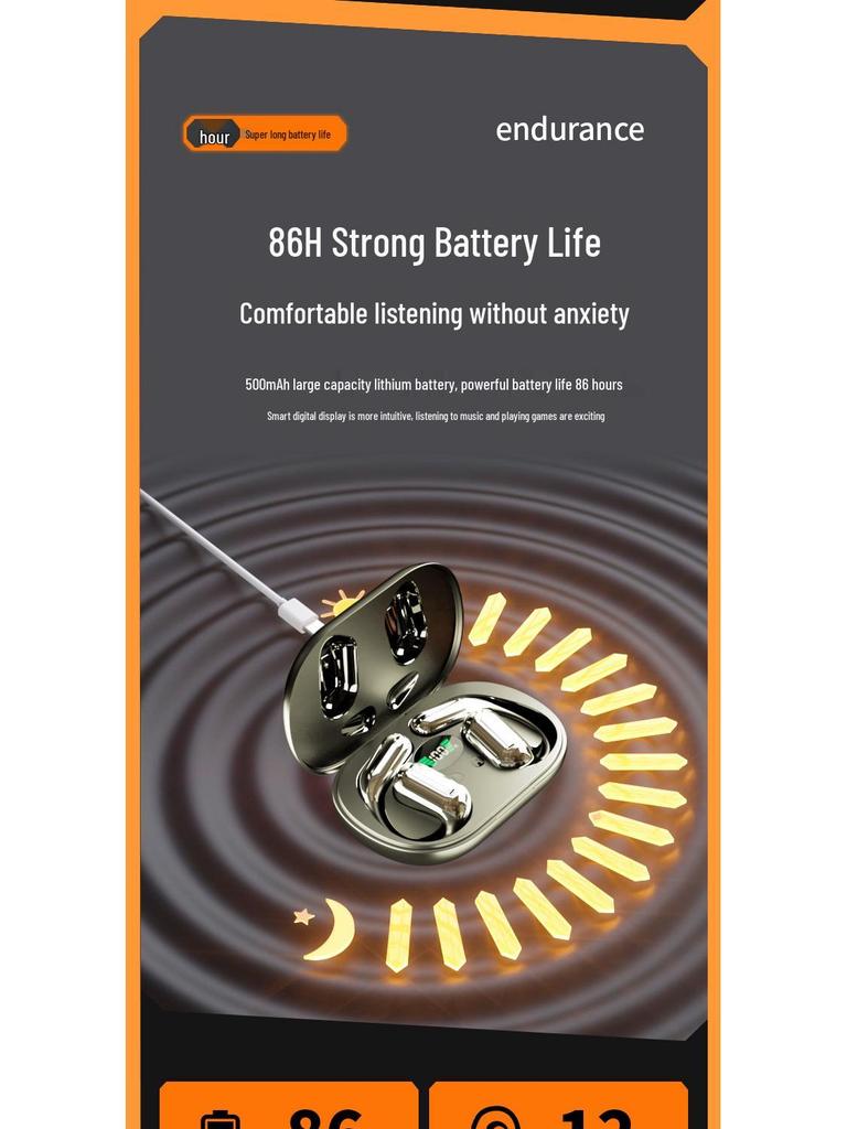 Q16 Open-Ear Bluetooth Earphones: AI-Enhanced, Wireless & In-Ear Design
