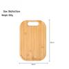 ZISIZ Bambus Schneidebrett Set mit Griff und Wasserrille