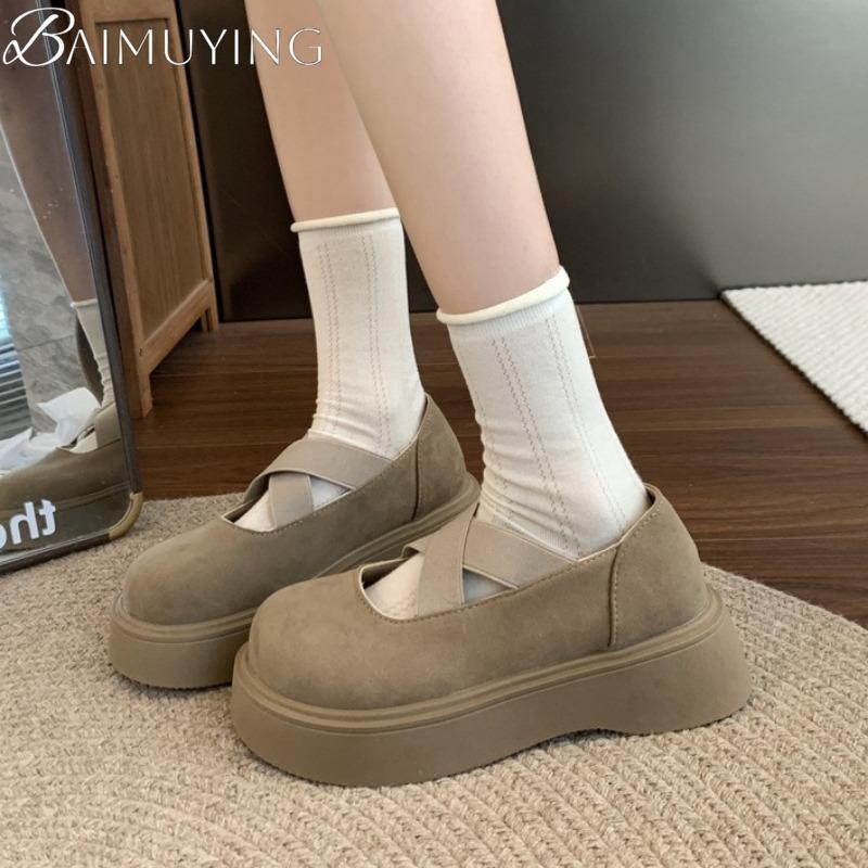 Fashion Platform Women Flat Sandals Casual Marie Janes Shoes Woman 2025 Trend Elegant Dress Comfort Loafers Summer Zapatillas De Mujer