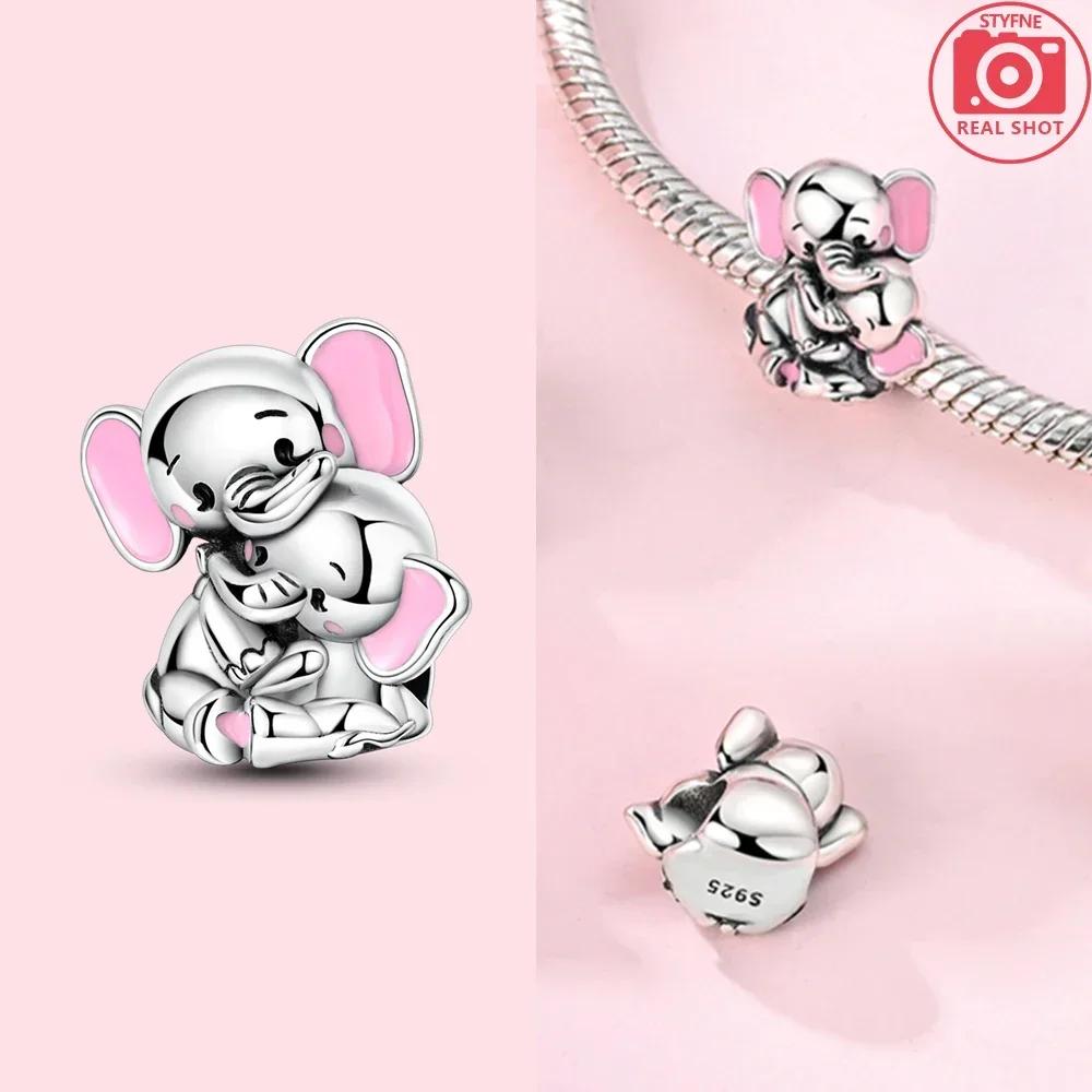 Original Copper Cute Pet Dogs Cats Bears Elephants Pendants Beads Fit Bracelet Making Women Jewelry Diy Birthday Fine Gift