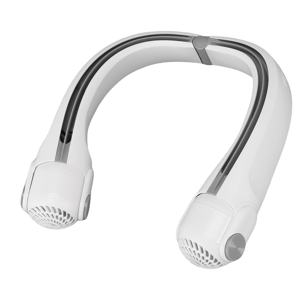 Portable Neck Fan 3 Speeds Bladeless Fan 2400mAh Battery Operated Wearable Personal Fan USB Rechargeable Quiet for