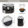 Foldable Pet Playpen, 36 inch Portable Dog Playpen, Crate Kennel for Puppy, Dog, Cat, Premium Waterproof 600D Oxford Cloth, Removable Zipper, for