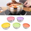 ZK20 5PCS Mixing Bowls with Lids Stainless Steel Stackable Nesting Bowl Food Container for Baking Cooking Prepping Serving