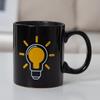 Glühbirne, Farbwechselbecher, kreativer Farbwechsel, Keramiktasse, Kaffeetasse, Zaubertasse