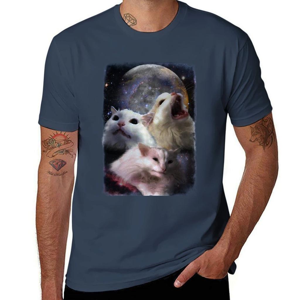 Triple Thurston Moon Cats Tshirt Lightweight Running Sports Tshirt