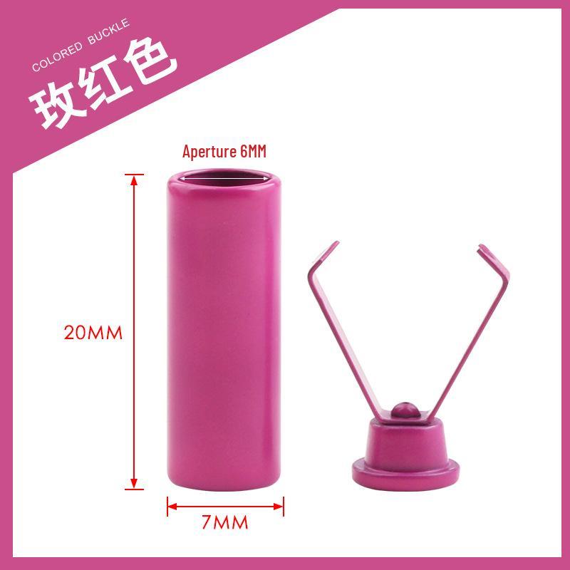 Colorful Metal Bell Cord End Clip for Hoodie & Hat Drawstrings - Spray-Painted Cord Lock Fixing Buckle.