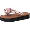 Summer new versatile soft bottom cool beach flat bottom casual girl heart bear cute flip-flops outdoor slippers