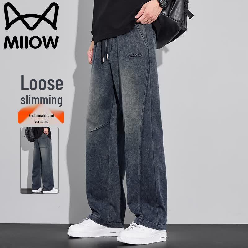 

MiiOW Men s Summer American Retro Casual Pants M