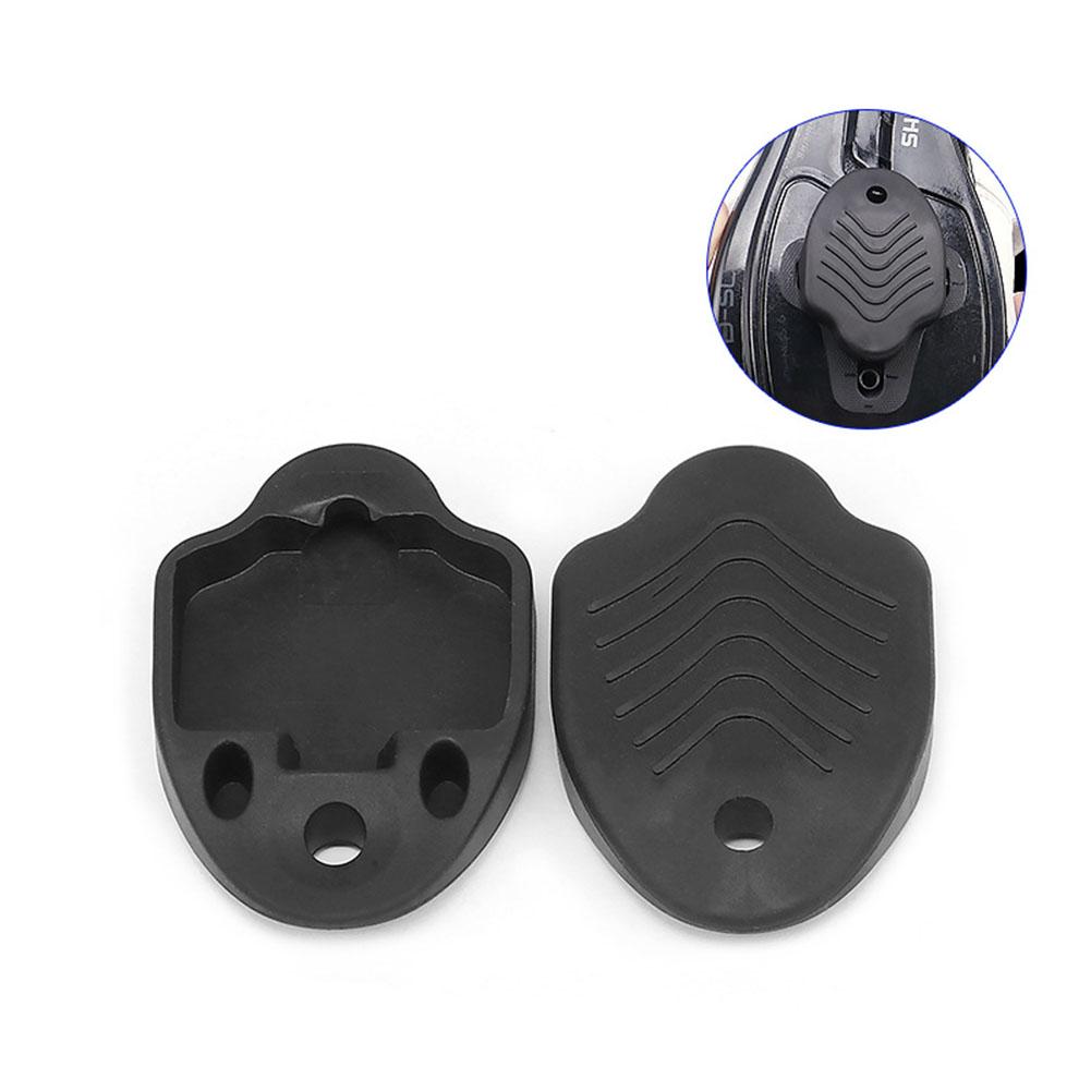 1 Pair Bike Cleat Covers Confortable Skidproof Wear-resistant Simple Installation Self-locking Protection Cover