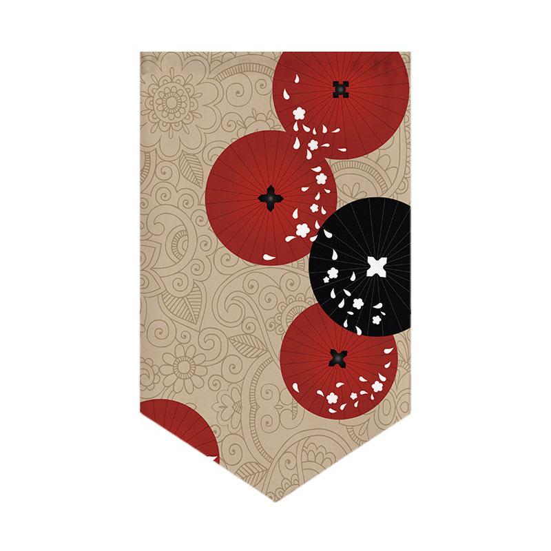 Japanese Short Door Curtain Wave Koi Kitchen Partition Triangle Flag Restaurant Hanging Curtain Pennant Izakaya Decor Drapes