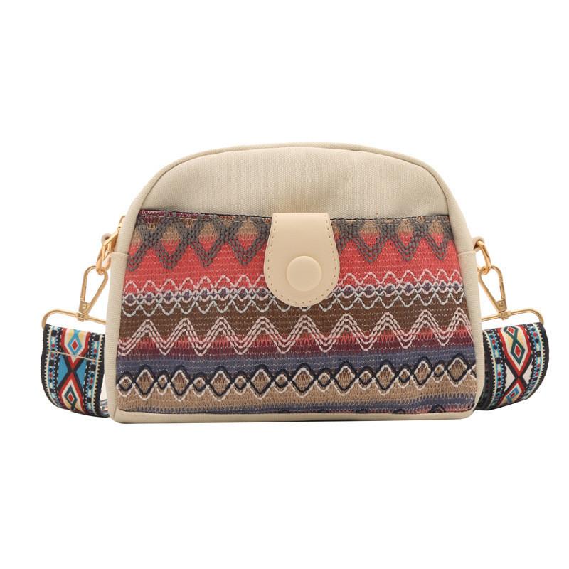 Fashionable Canvas Spring 2024 Ethnic Womens Bag With Spacious Design And Chic Style