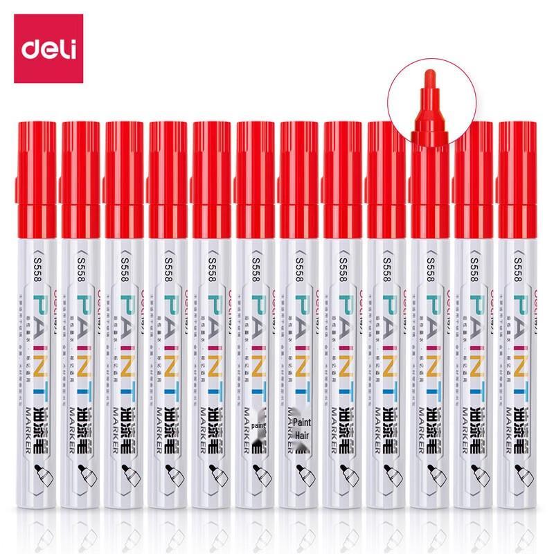 Deli S558 2.0mm Oil-Based Paint Marker