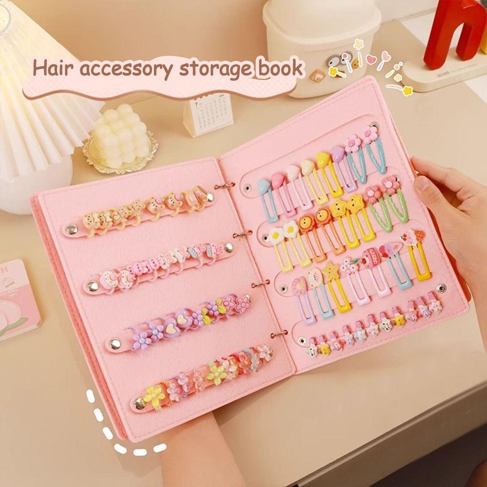 

Large Capacity Hairpins Display Book Space Saving Hairband Storage Bag for Girl Room