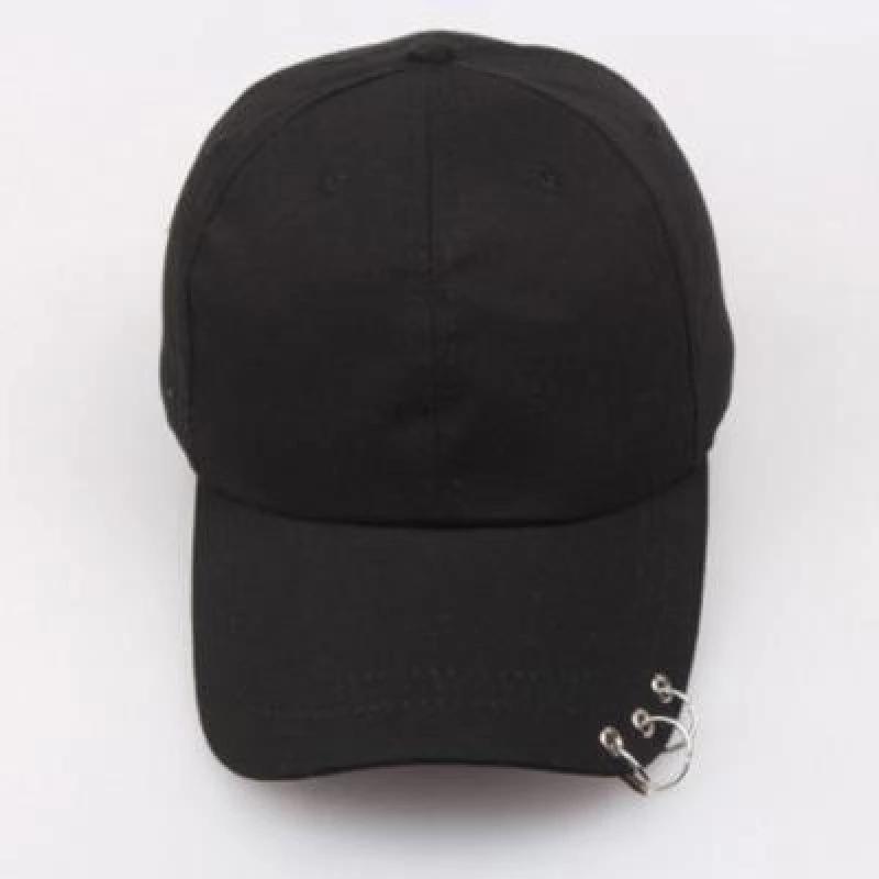 Men Women's Baseball Cap With Ring Circle Snapback Hats Adjustable Korean Style Solid Dad Hat Cotton Casual Visor Fishing Hats