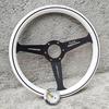 14 Zoll 358mm Klassisches Holzlenkrad Universelles Rennsport-Sportlenkrad 74mm Lochkreis