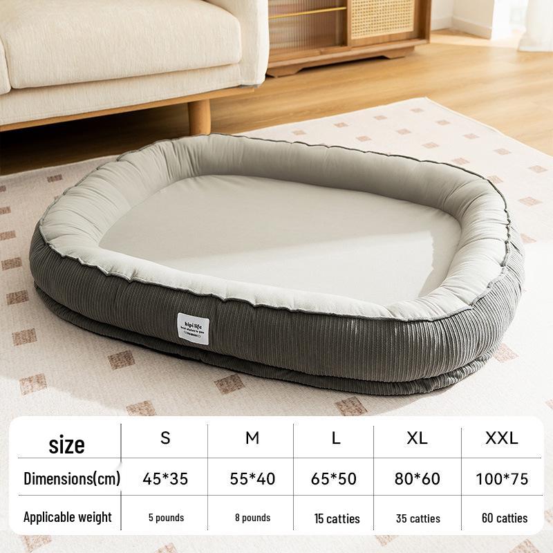 Four Seasons Washable Dog & Cat Bed: Removable, Warm Sofa Cushion for Dogs & Cats of All Sizes