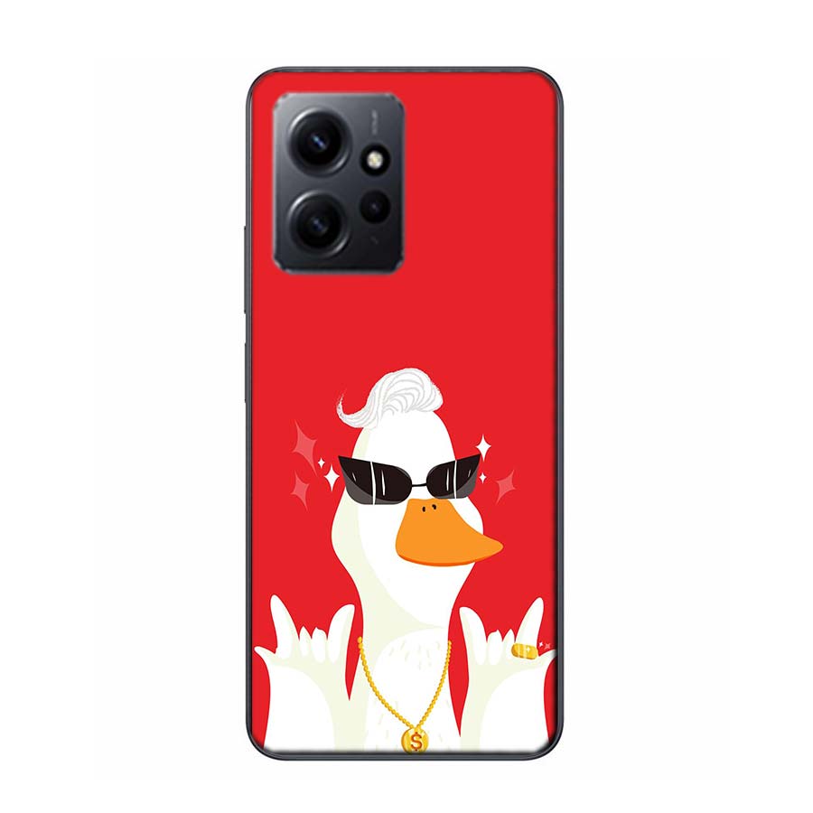 Cute Cartoon Duck Phone Case For Redmi 12 13C 12C 15C 9 10 10C Note 13 Pro Plus 14 15 Pro 9T 9C 9A TPU Soft Cover Clear Cell Cas