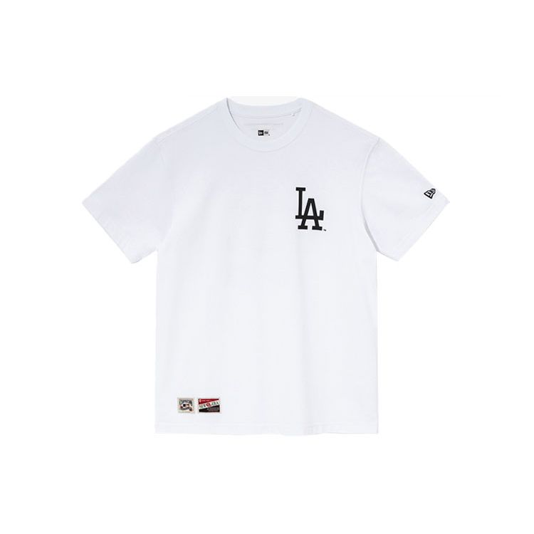 New Era Los Angeles Dodgers Minimalist Casual Round Neck Printed Summer American Short Sleeve T-Shirt Unisex T-Shirt White 12715356