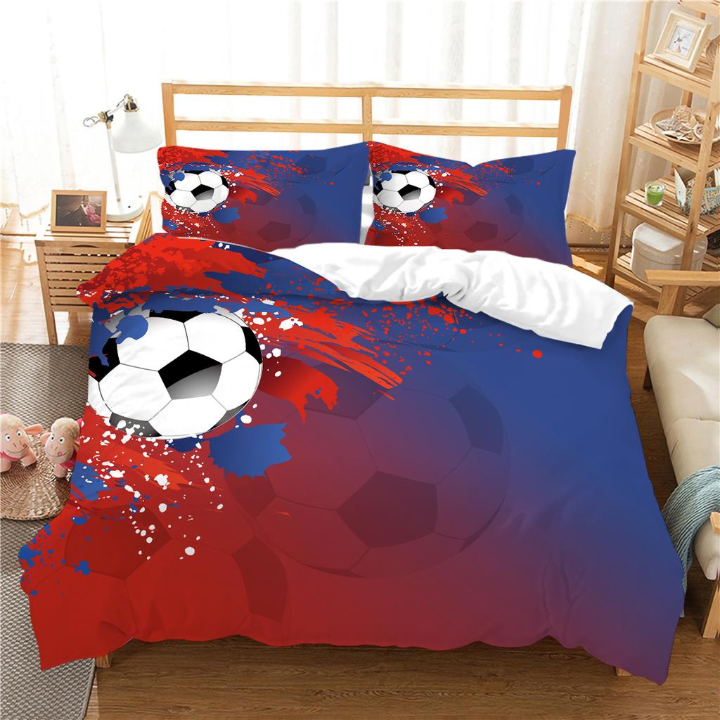 Football Duvet Cover Set Sport Home Bedclothes Queen King Size Bedding 3D Quilt Cover Boy Girl Highly Bedding Sets