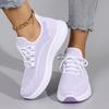 Spring And Autumn New Women'S Casual Lace-Up Sneakers, Comfortable, Breathable, Lightweight And Wear-Resistant Sports And Casual Shoes