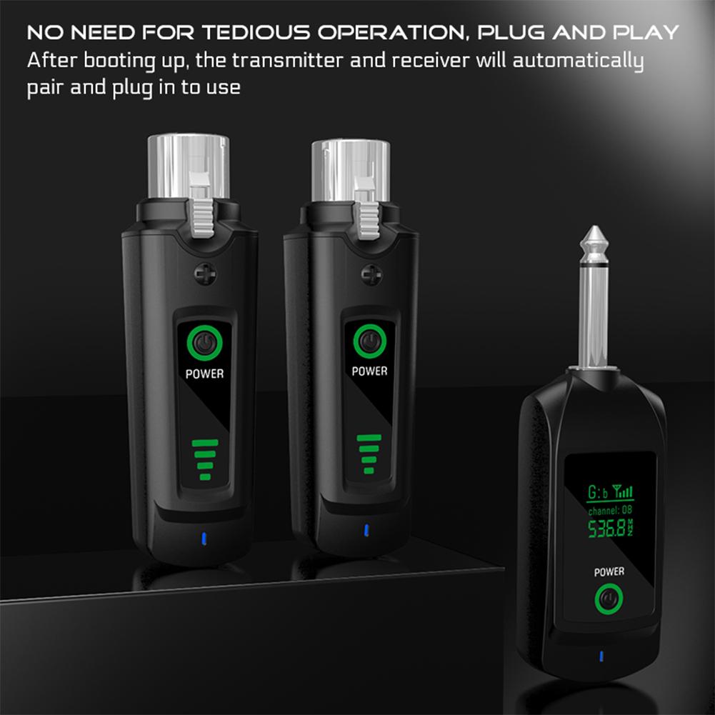 Wireless Microphone Transmitter Receiver 510.00-590.00MHz Dynamic Handheld Microphone Instrument DC5V Microphone Accessories