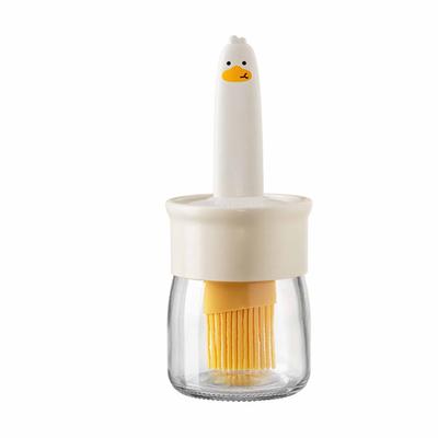 Ölflasche mit Silikon-Backpinsel Ölspender-Behälter für Küche Backen Kochen Grillen