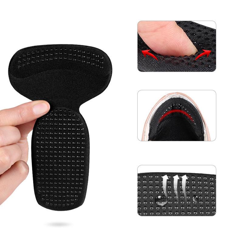 2-in-1 Heel Sponge Adhesive: Prevents Slipping, Thickened Half-Size Insole, Soft Anti-Abrasion Post-Heel Sticker