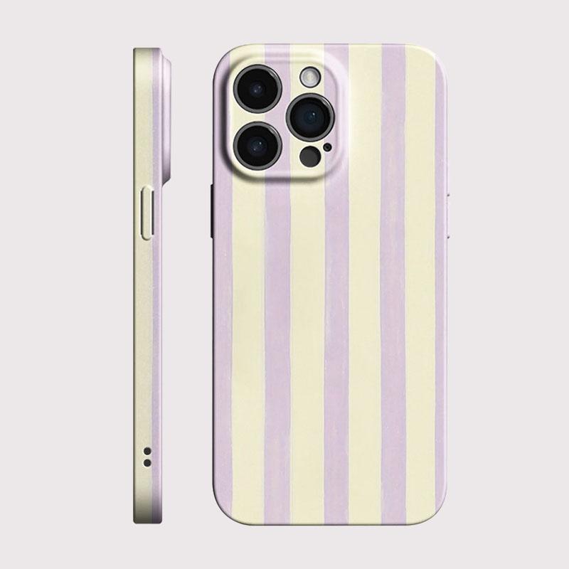 Luxury Clmj Swag Purple Stripe Phone Case for Xiaomi Mi 15T 14T 13 12 10 11 Poco C40 M5 X3 F4 NFC Pro 4G 5G Glossy Film Hard PC